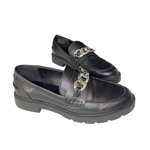 Anne Klein Chunky Lug Sole Loafer Black size 7 - Picture 10 of 10